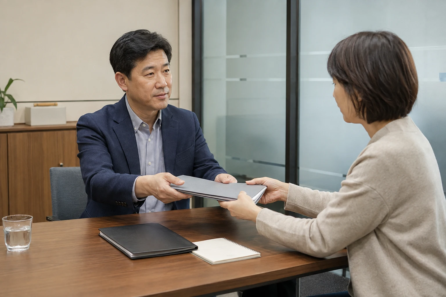 유류분 반환청구 자료 확인 장면